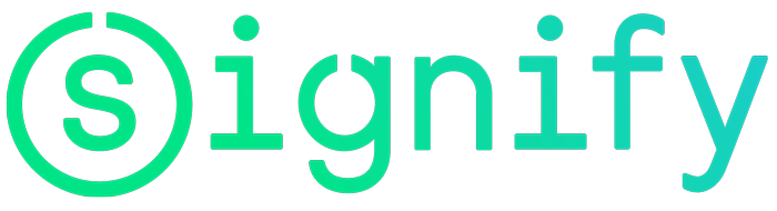 Logo de Signify : Partenaire d'Espace Vocal